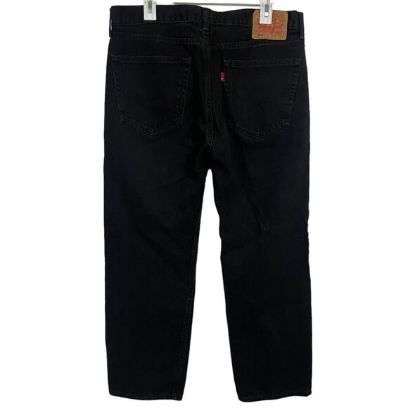Levi’s 36x30 Black 505 Straight Leg Jeans - Picture 1 of 3